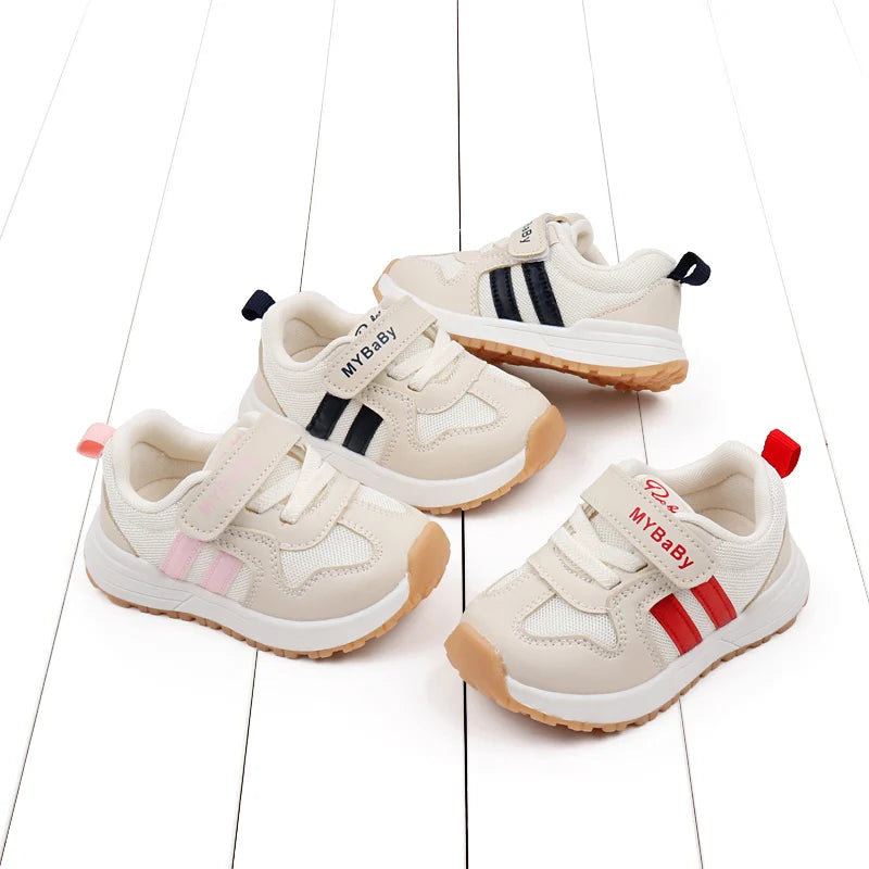 Baby Boys Girls Comfortable Sports Shoes Soft Sole Non-slip Solid Colour Toddler Shoes