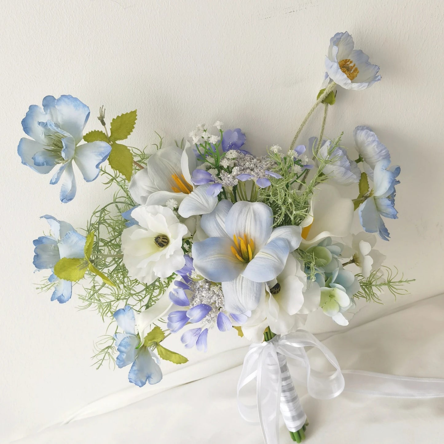 Ins Sle Purple Pink Handheld Flower Bouquet Artificial Flowers Wedding Photoaphy New Bride Home Decoration Arrangement