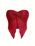 Summer New Fashion Design Hot Girl Sexy Slim Design Party Wear Knitted Tube Top