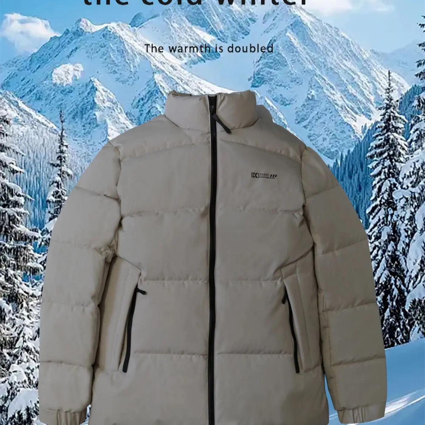 Men's Casual Fashionable down Jacket Warm Outerwear Top Winter Bread Coat Stylish Comfortable Winter Outerwear for Men