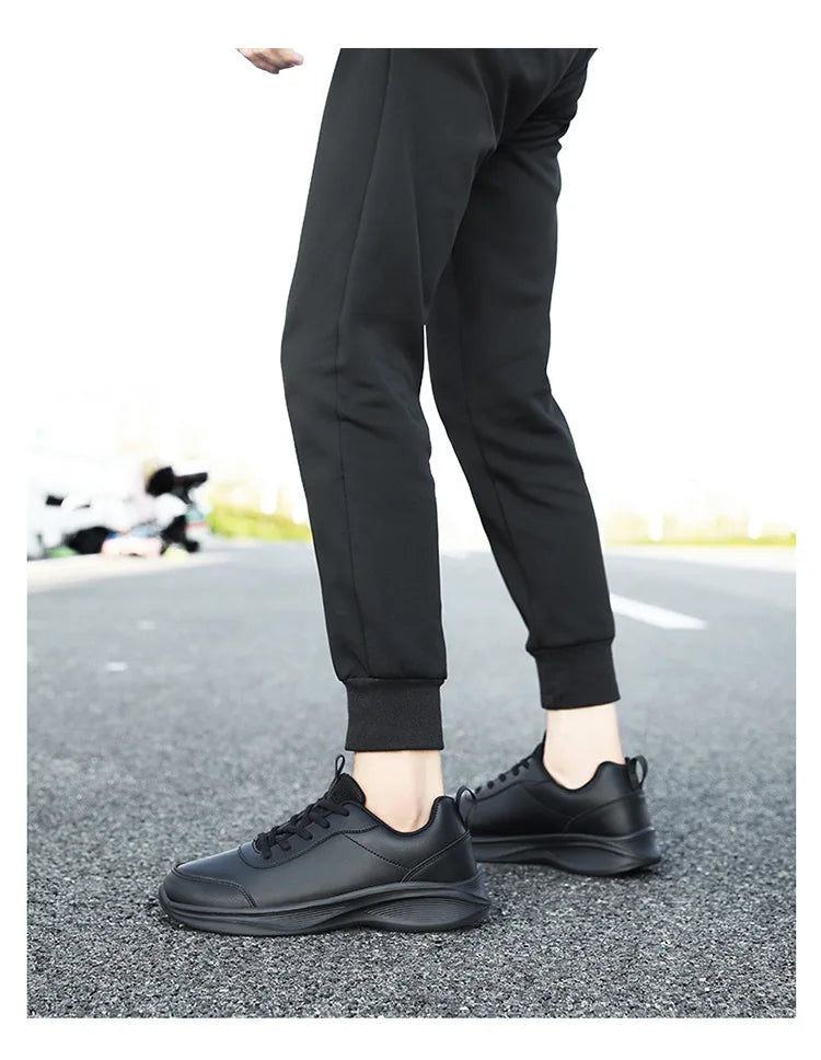 Women Men Shoes 2024 Autumn PU Leather Men's Sneakers Non-slip Casual Footwear Trainer Men Tenis Masculino Zapatillas Hombre