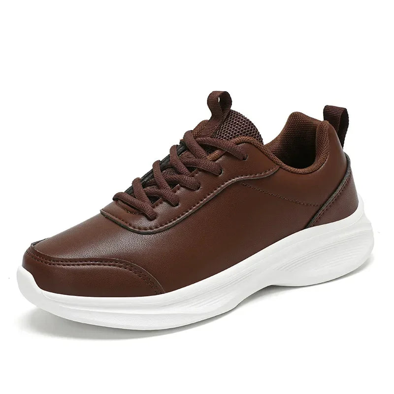 Women Men Shoes 2024 Autumn PU Leather Men's Sneakers Non-slip Casual Footwear Trainer Men Tenis Masculino Zapatillas Hombre