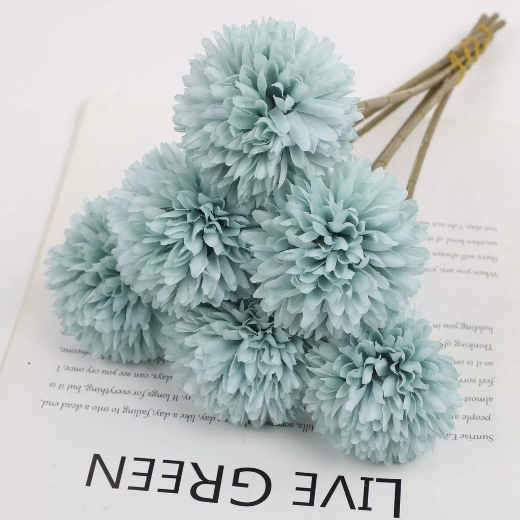 Artificial Flowers Hydrangea Bouquet Wedding Decoration Fake Flower Craft Home Room Vase Decor Accessories Center Table Ornament
