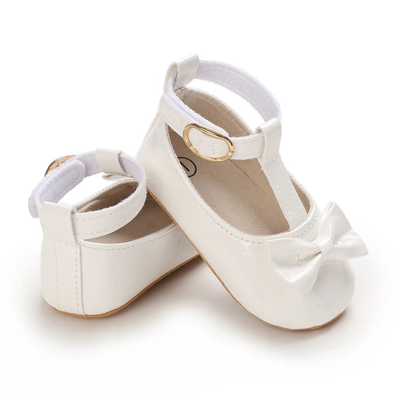 Cute White Lace Baby Girl Princess shoes  Baby Moccasins Moccs Shoes Bow Fringe Rubber Soled Non-slip Footwear Crib Shoes
