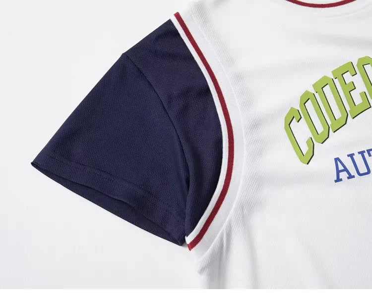 2pcs New Kids Short Sleeve Set Summer Short Sleeve Set 2025 Thin Children's Clothing Quick Dry Sports Suit