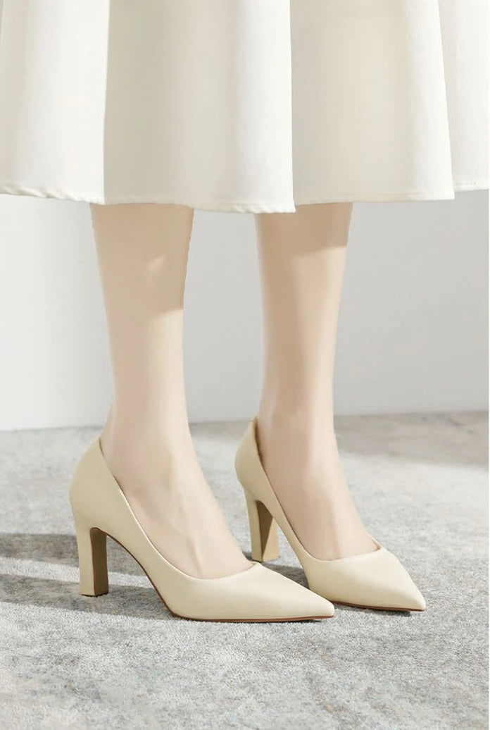 Sexy Shoes For Women Wedding Bride Shoe On Heeled Pumps Woman Black Pointed Toe High Heels 39 Young Casual Social Premium
