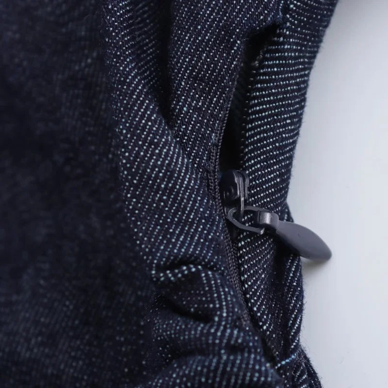 denim MIDI dress fashion elegant