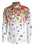 Men And Women Universal Graffiti Color 3D Printed Lapel Long-sleeved Shirt 2024 Fashion Casual Funny Four Seasons Men's Top