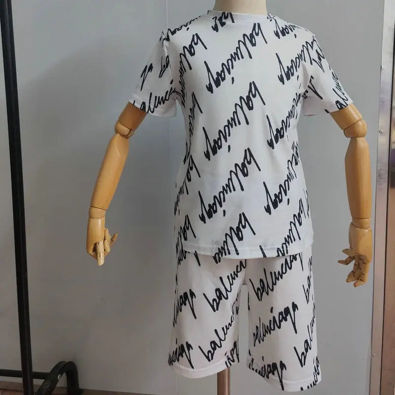 1-6Years Baby Boy Clothes Summer Short Sleeve T-shirt+Shorts Pants 2pcs/sets Toddler Kids Boys Casual Clothing Suits Loose 2023