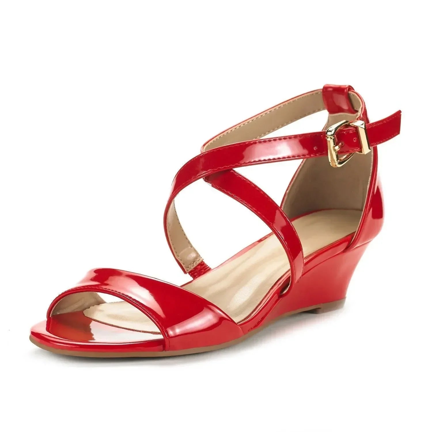 Women's Wedge Chunky Sandals Summer New Casual Open Toes Platform High Heels Female Designers Luxury Party Dress Wedding Shoes