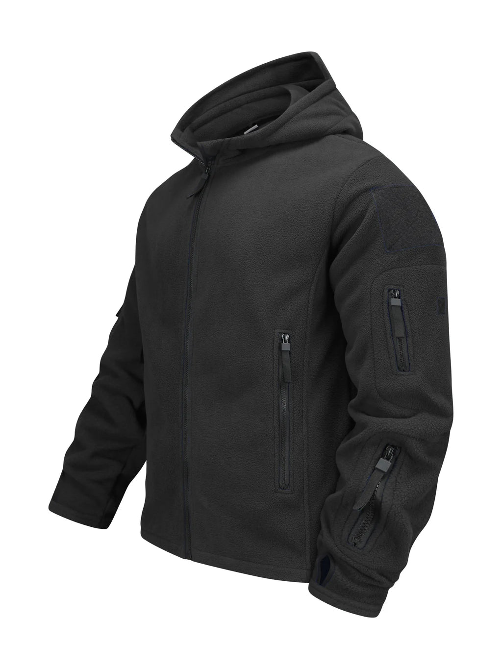 Men's Winter Warm Fleece Wool Windproof Waterproof Hiking Jacket Outdoor Hooded Ski Mountaineering Jacket