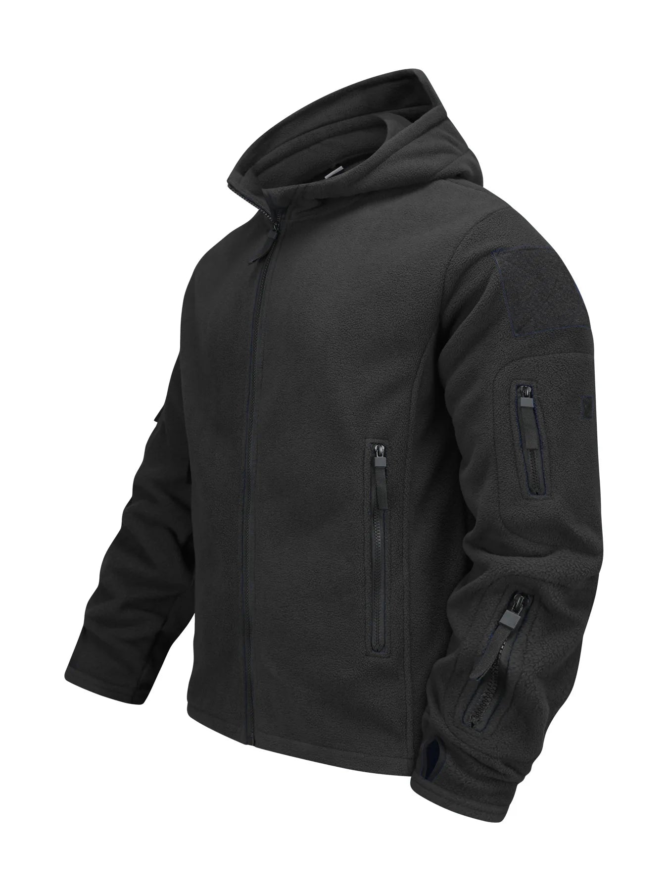 Men's Winter Warm Fleece Wool Windproof Waterproof Hiking Jacket Outdoor Hooded Ski Mountaineering Jacket