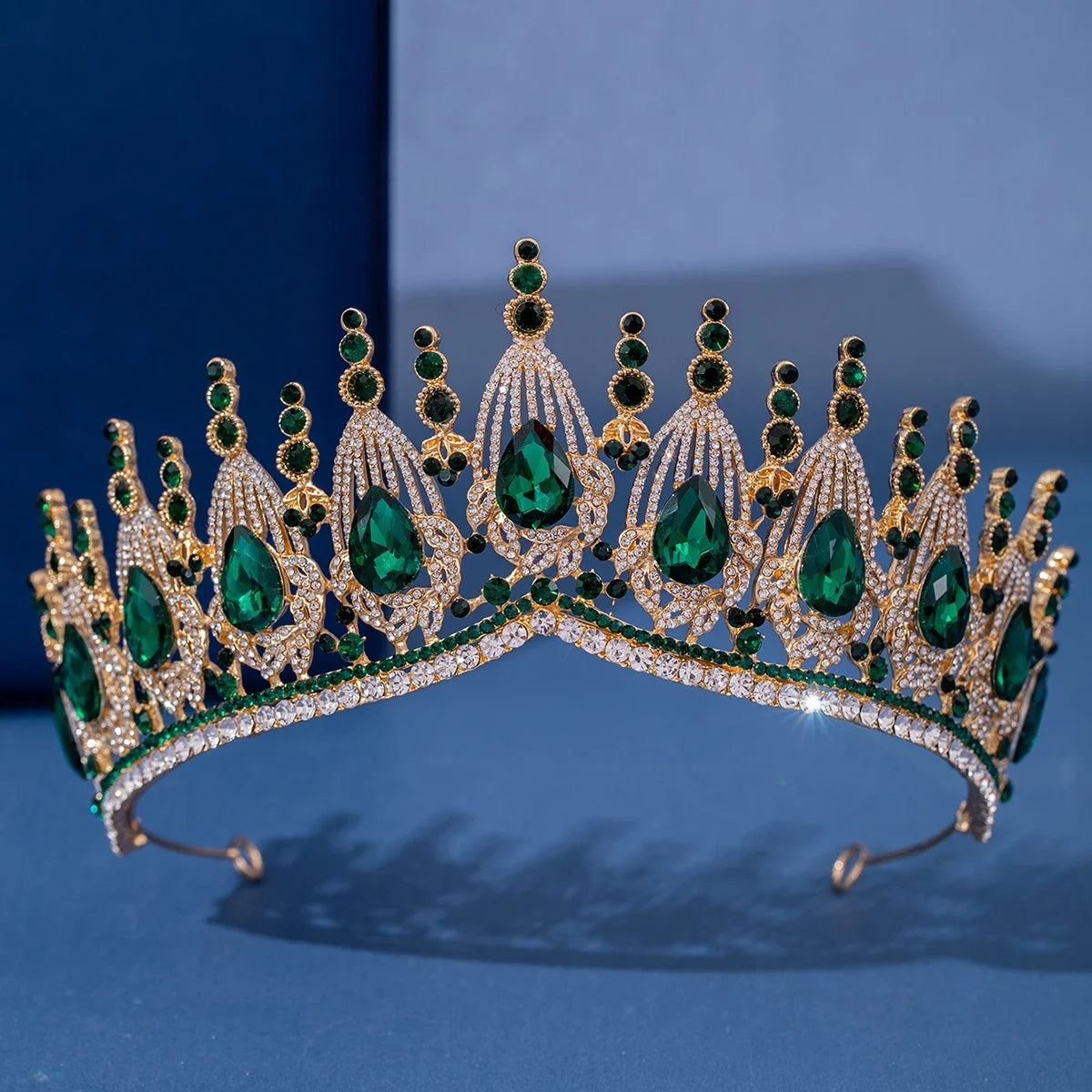 Baroque Crystal Tiaras And Crowns Luxury Rhinestone Prom Diadem Bridal Wedding Hair Accessories Jewelry Crown Tiara For Women