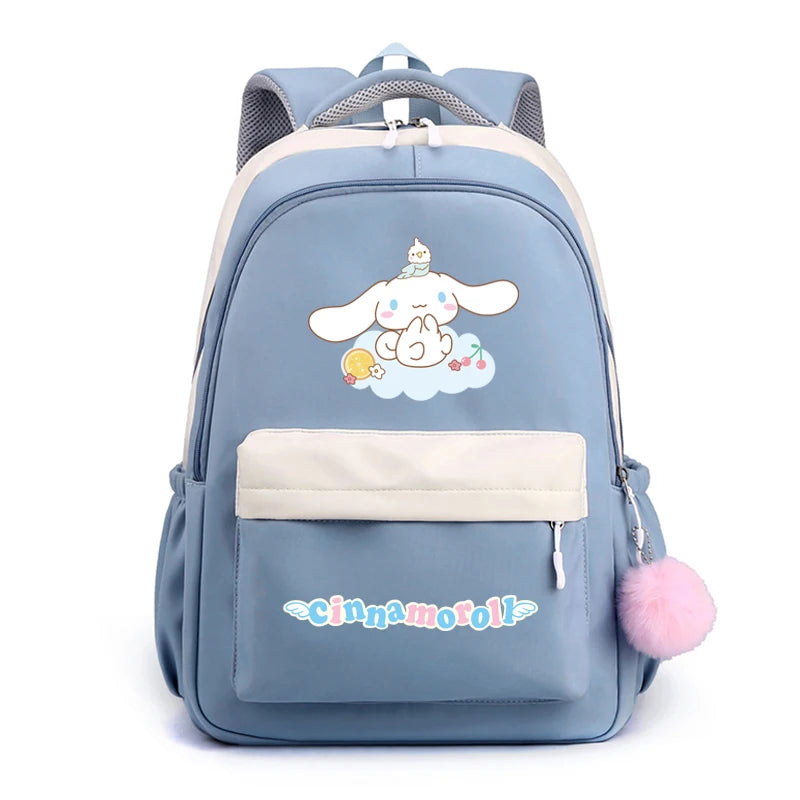 Cinnamoroll Backpack Children Girls Boy Sanrio Schoolbag Kawaii Student Back To School Rucksack Teen Kids Gift Women Travel Bags