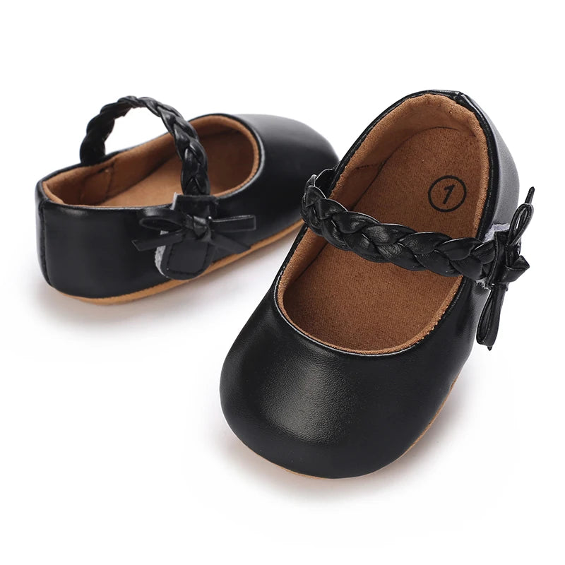 Cute White Lace Baby Girl Princess shoes  Baby Moccasins Moccs Shoes Bow Fringe Rubber Soled Non-slip Footwear Crib Shoes