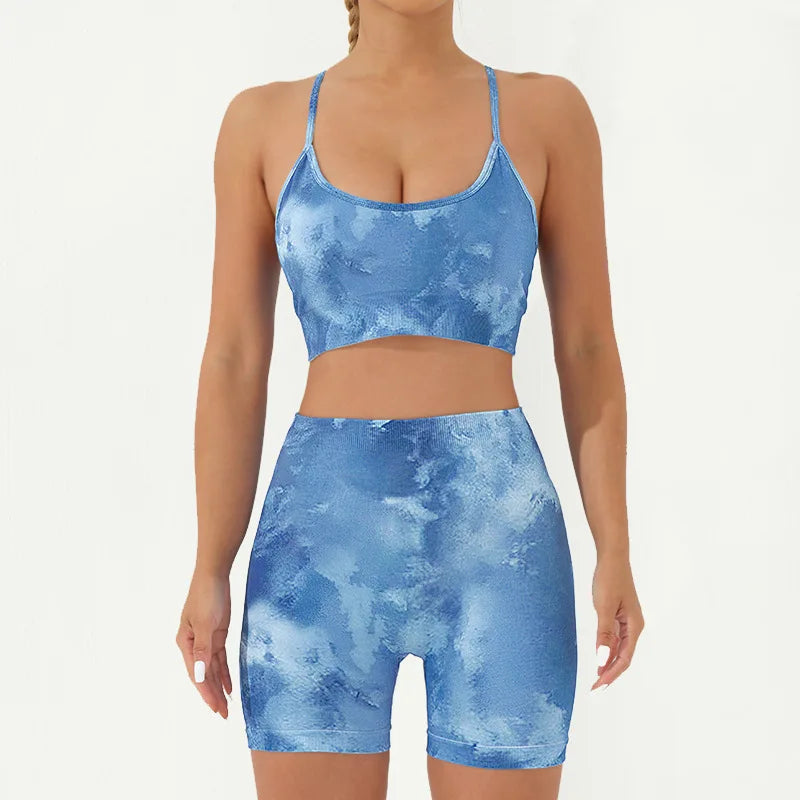 Women's Fitness Clothing Gym Sport Outfit for Woman Sweatsuit Lady Sets Womens Clothes Gym Women 2 Piece Set Outfit Sports Bra