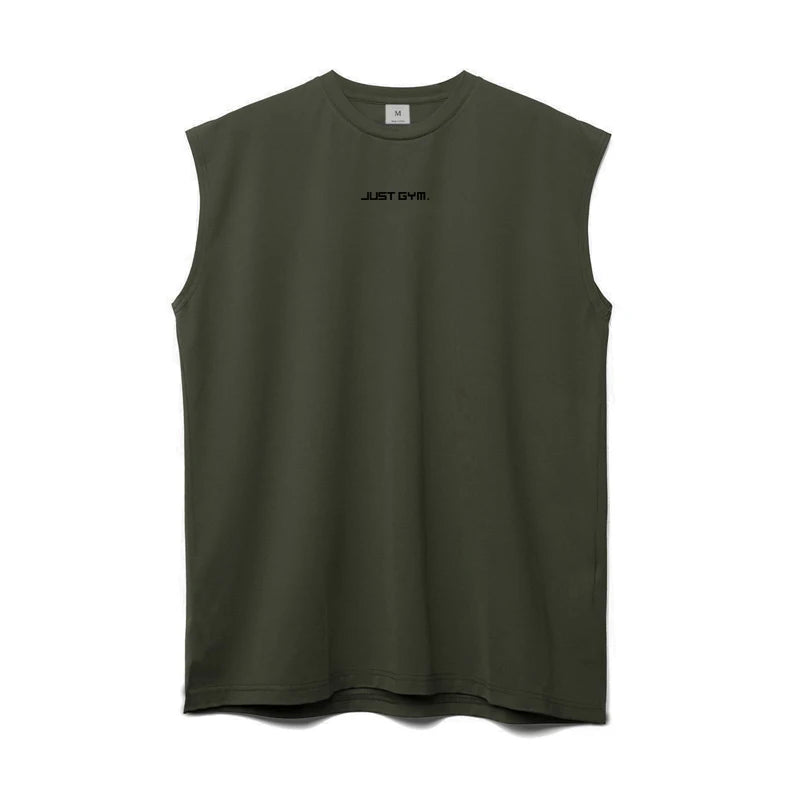 Summer Fashion Fitness Tank Top Men Sports Vest Gym Clothing Bodybuilding Muscle Exercise Running Quick Dry Sleeveless T-Shirt