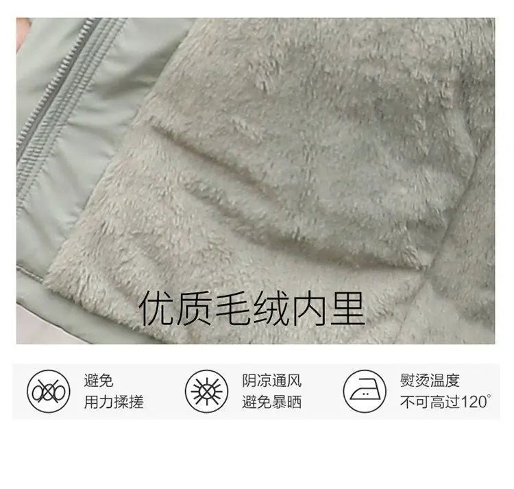 2025 Winter New Korean Edition Loose Thicken Cotton Jacket Women's Big Fur collar Hooded Coat Female Casual Warm Parker Overcoat