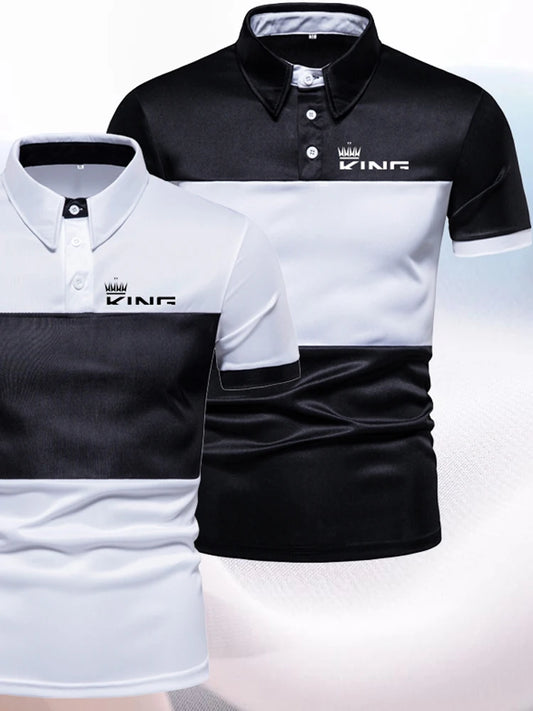 Summer Men's High Quality Polo Shirt Casual Sportswear Short Sleeve Lapel T-shirt Loose Fashion Clothing Golf Top