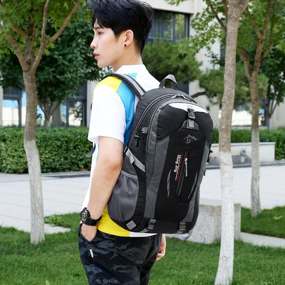 Men Sports Backpack Women Outdoor Travel Backpack Waterproof Motorcycle Backpack Hiking Lightweight Trekking Fishing Duffel Bag