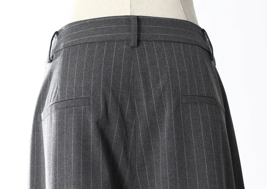 ZMEENNA Gray Stripe Patchwork Skirt Gauze Pants 2 Piece Sets For Women 2025 Spring Fashion Female New Elegant Pants ZM616