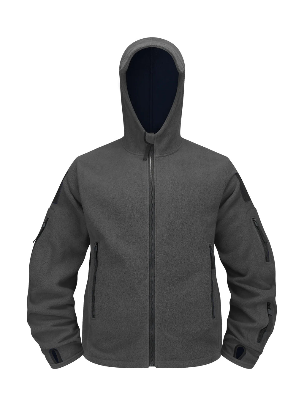 Men's Winter Warm Fleece Wool Windproof Waterproof Hiking Jacket Outdoor Hooded Ski Mountaineering Jacket