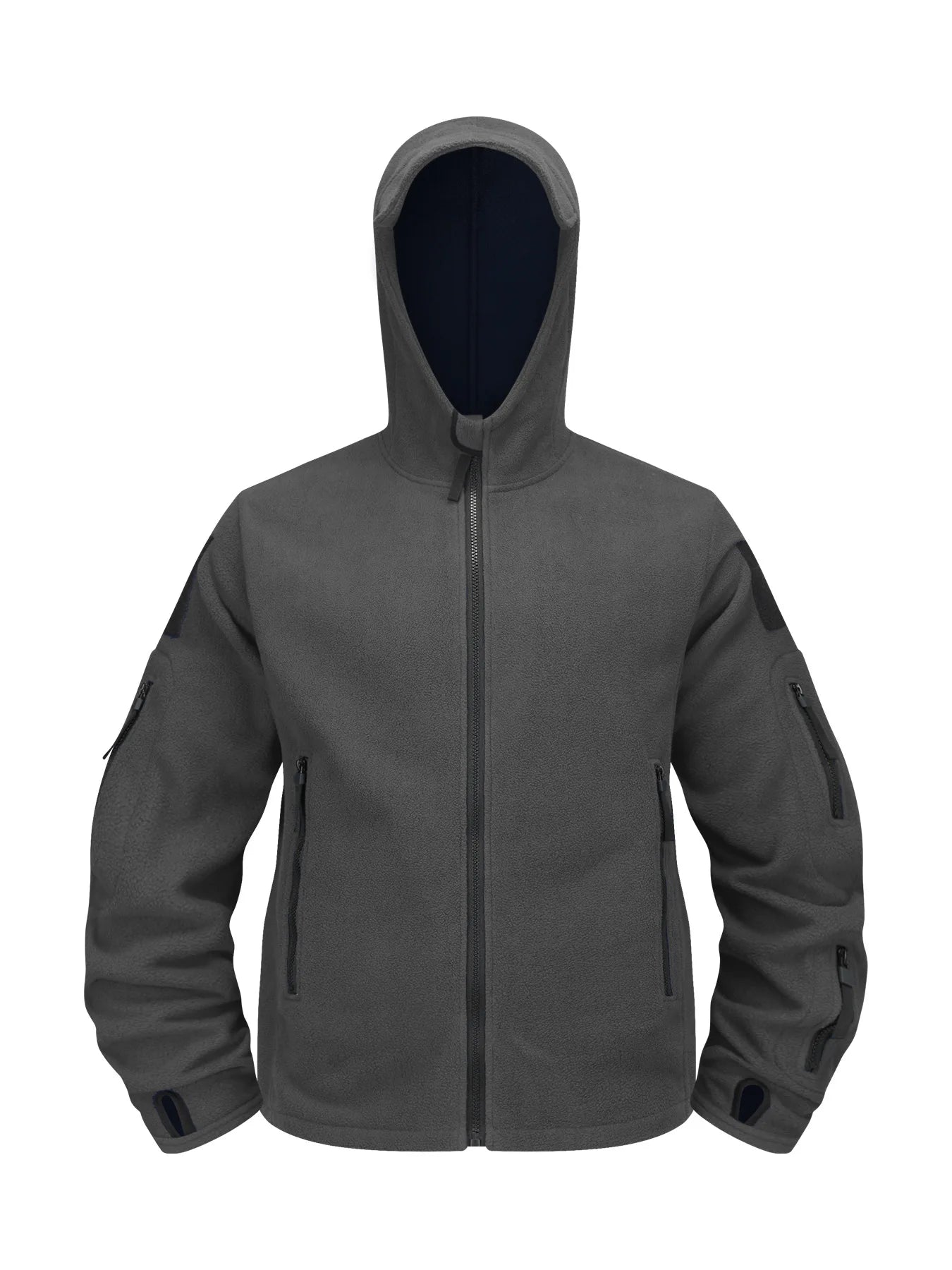 Men's Winter Warm Fleece Wool Windproof Waterproof Hiking Jacket Outdoor Hooded Ski Mountaineering Jacket