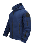 Men's Winter Warm Fleece Wool Windproof Waterproof Hiking Jacket Outdoor Hooded Ski Mountaineering Jacket