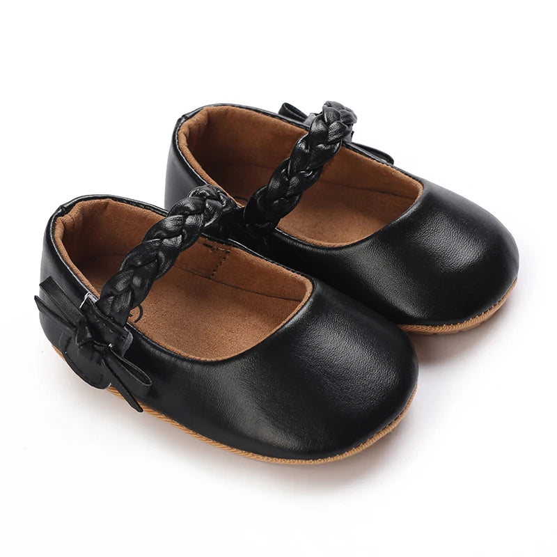 Cute White Lace Baby Girl Princess shoes  Baby Moccasins Moccs Shoes Bow Fringe Rubber Soled Non-slip Footwear Crib Shoes