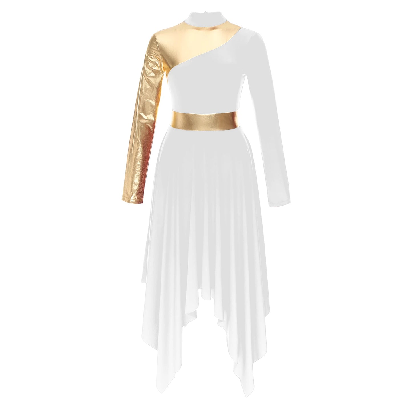 Women Worship Robe Lyrical Praise Dance Costume Modern Dress Adults Liturgical Celebration of Spirit Dancewear Performance Dress