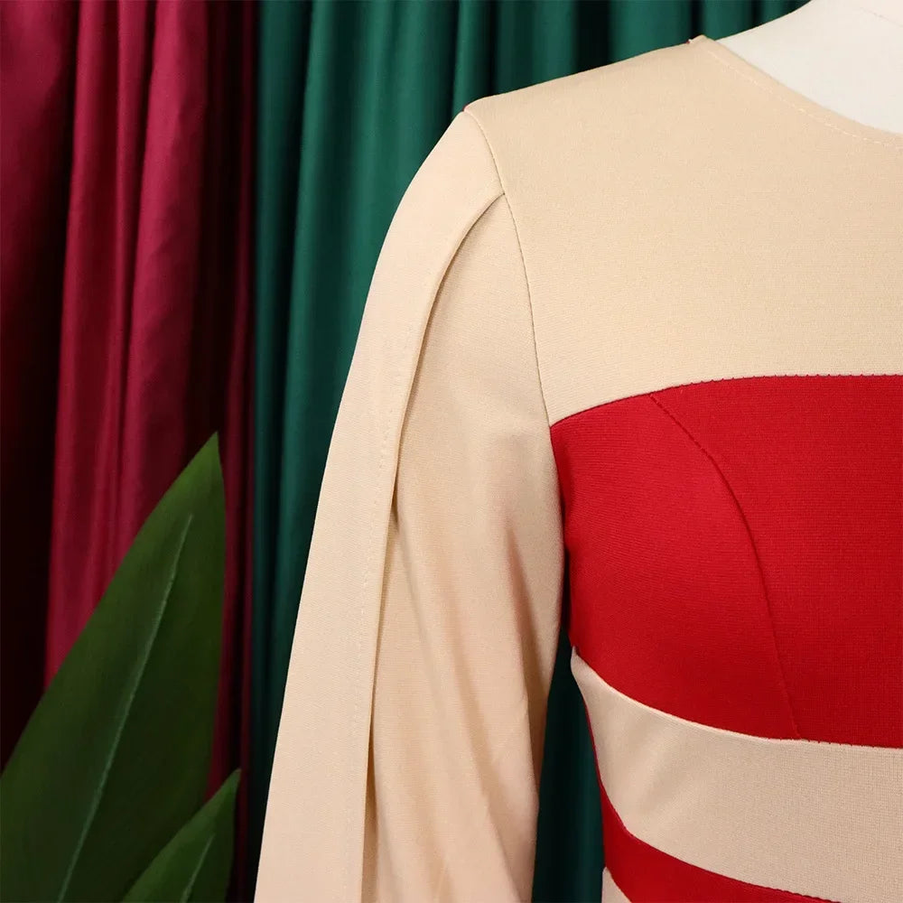 elegant red gala Dress