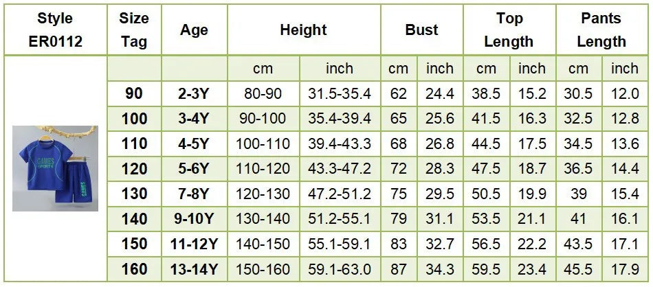 Summer Children Clothing Sports Sets Boys Girls Unisex Short Sleeve and Shorts Two Piece Suit Teenager Casual Outfits Tracksuits