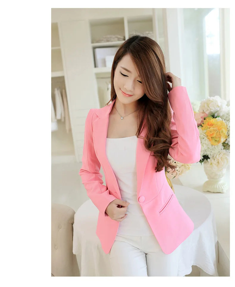 Casual Slim Blazers Jack Jacket Office