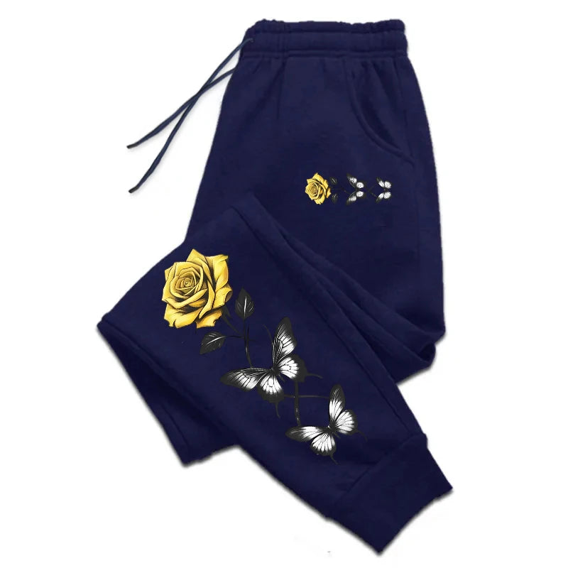 Woman Fashion Sweatpants Soft Drawstring Long Trousers Ladies Daily Casual Sports Jogging Pants All Season Home Outdoor Joggers