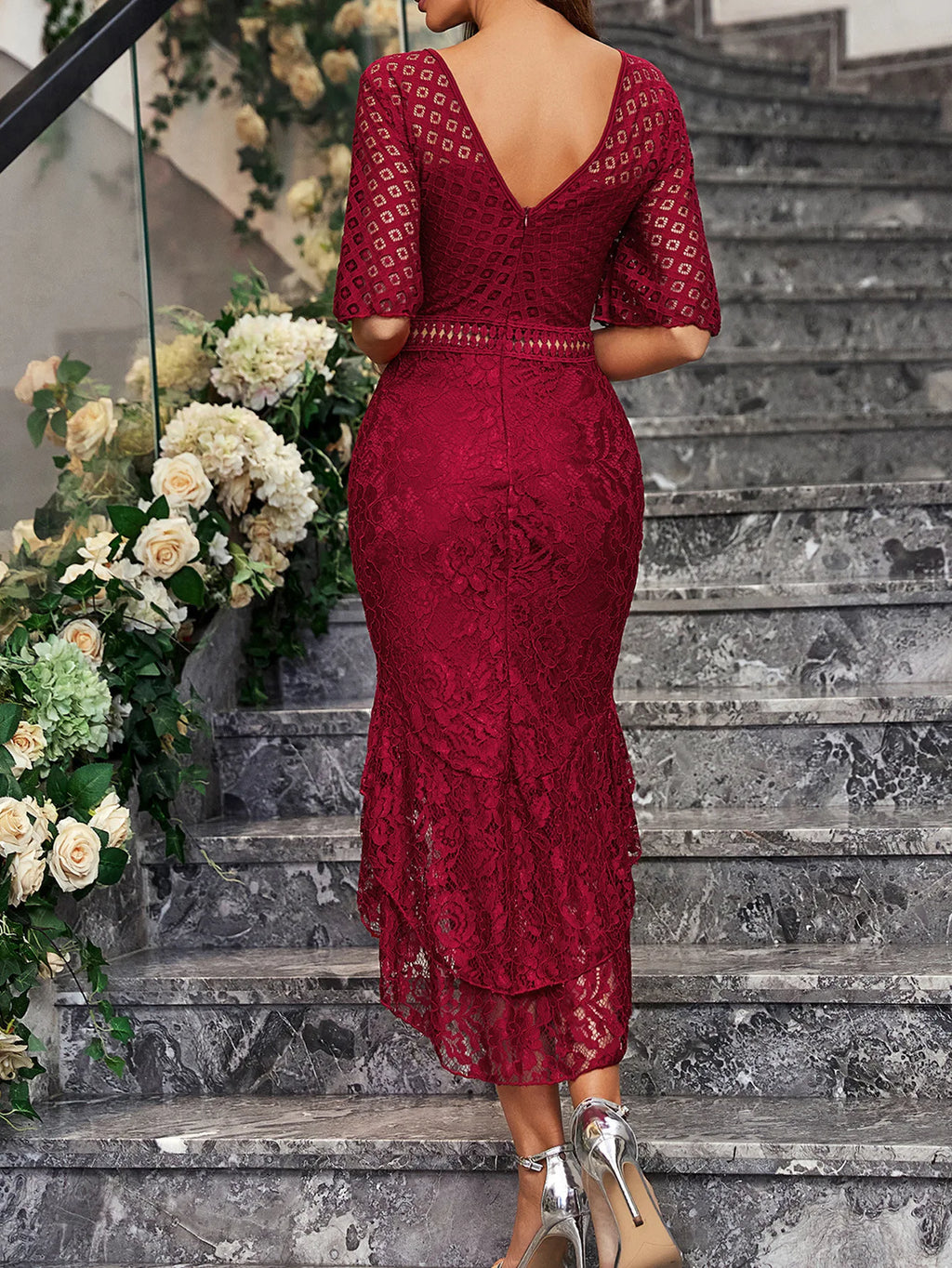 Women Elegant Lace drerss