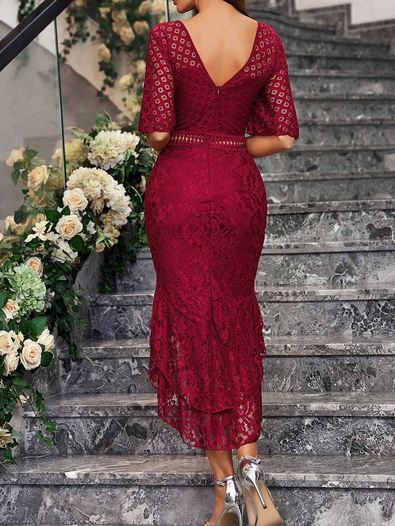 Women Elegant Lace drerss