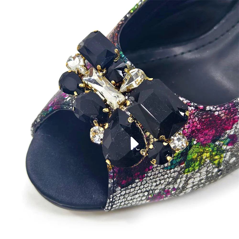 Wedding Bigger Size Thick Heel Shoes
