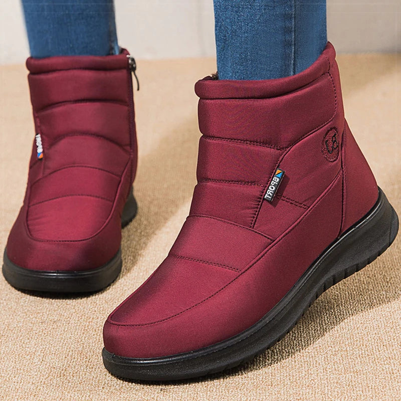 Women's Boots 2024 Ankle Boots For Women Shoes Winter Botines Warm Fur Snow Boots Waterproof Winter Botas Mujer Combat Boot