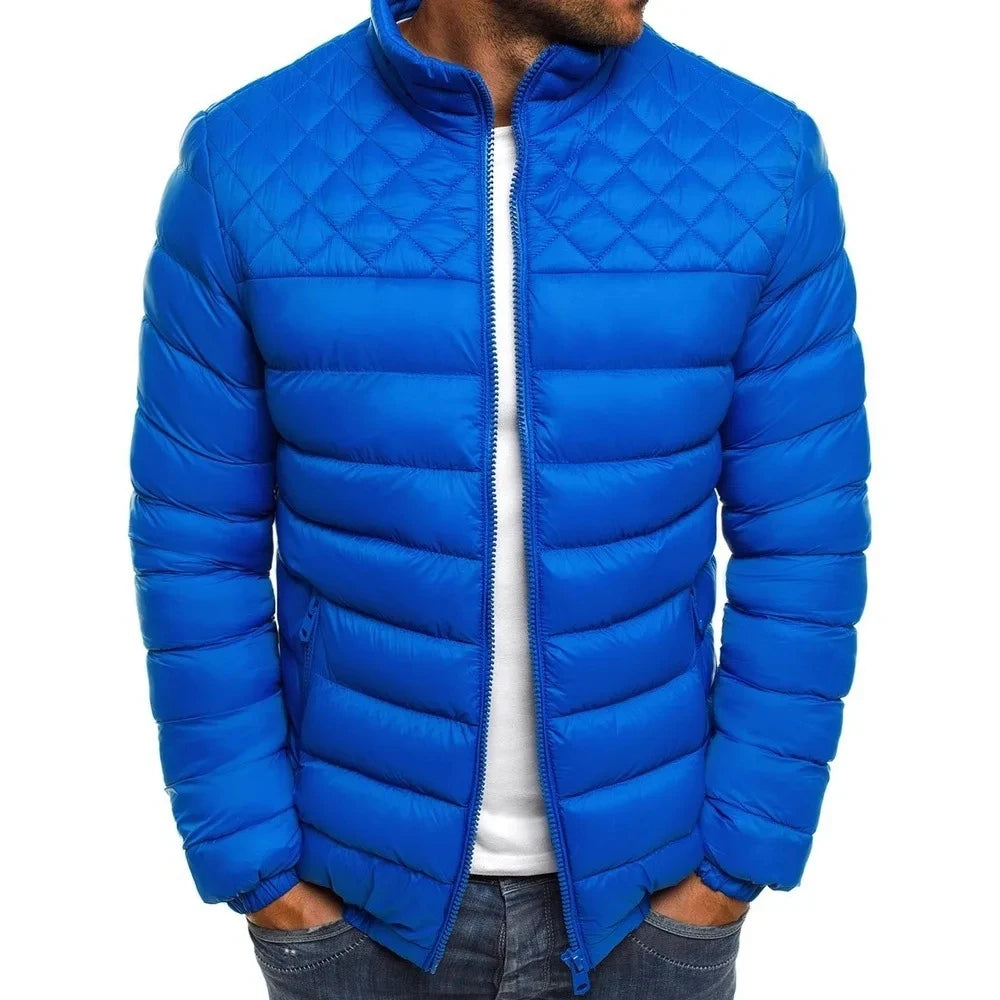 Men's Winter Casual Men's Outdoor Lightweight Zipper Jackets Ski Thickened Street Clothing Fashion Warm Jackets