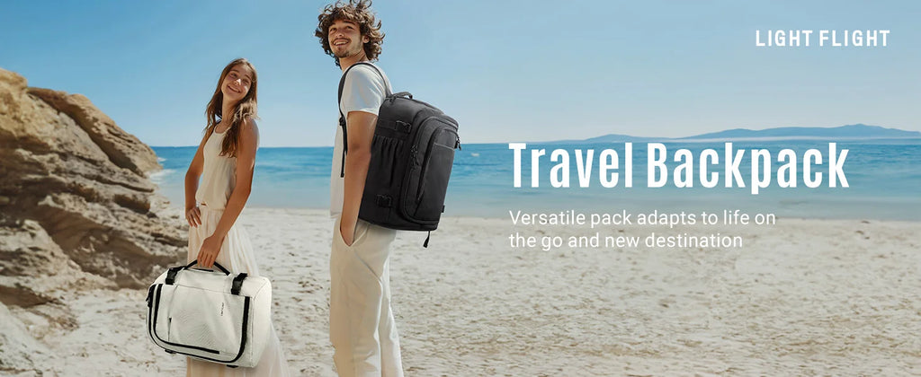 LIGHT FLIGHT Travel Backpack for Men TSA Large Airplane Cabin Backpack Lightweight Waterproof Laptop Backpack Urban Style