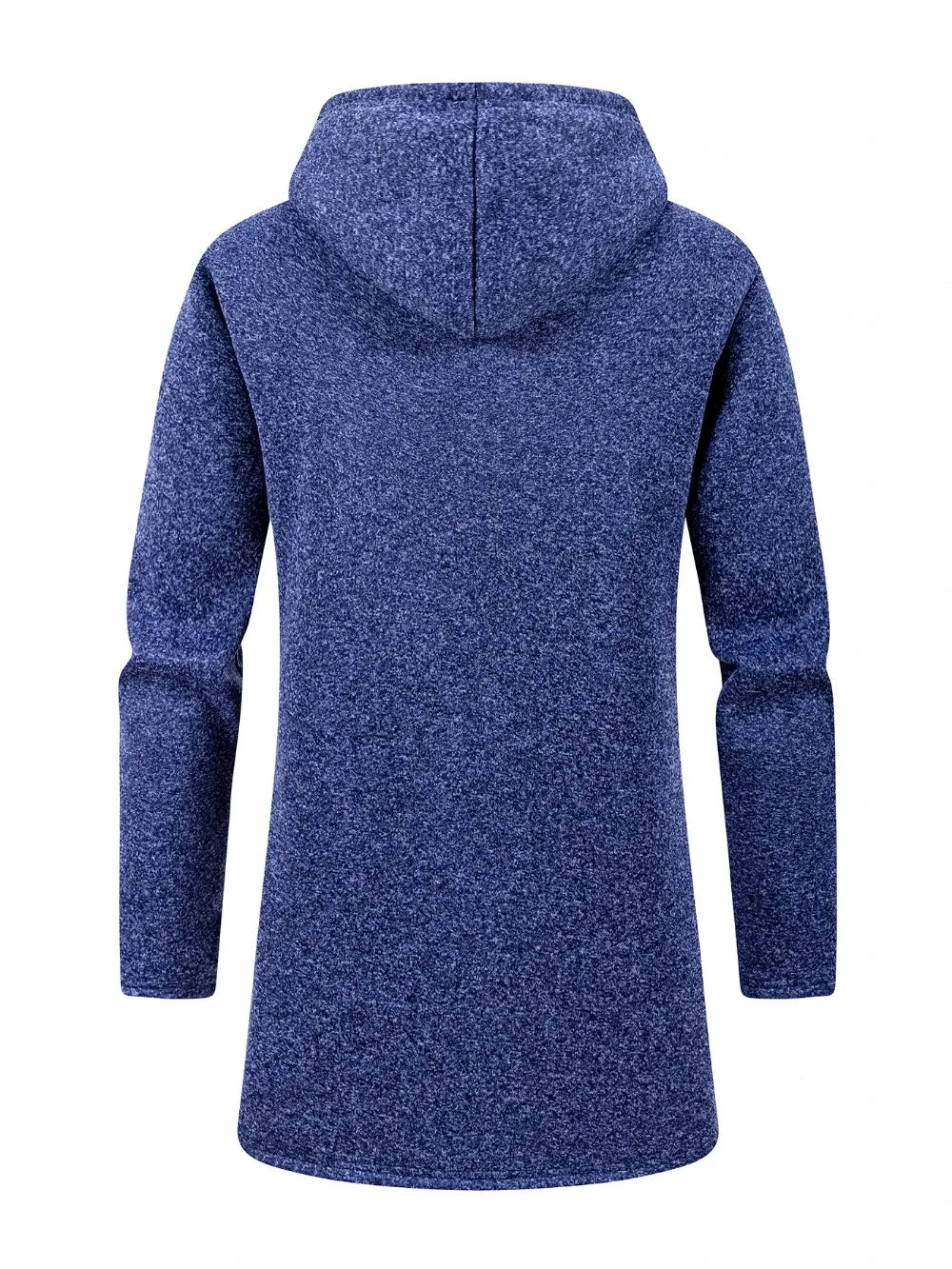 Men's Thickened Long Overcoat Jackets Winter Warm Zipper Hoodies Long Sleeve Sweatshirts Outdoor Solid Color Streetwear Tops