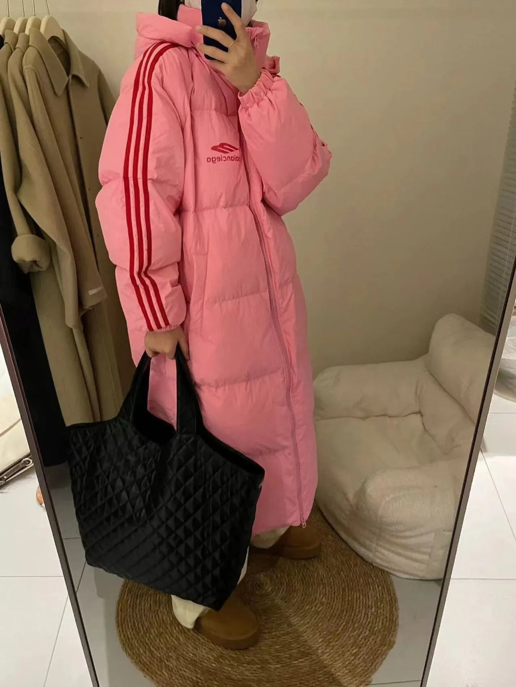 Women Long Down Jackets Coat 2024 Winter Unisex Warm Coat Loose PufferJacket Hooded New Long Parka Windproof Parkas Zipper Coat