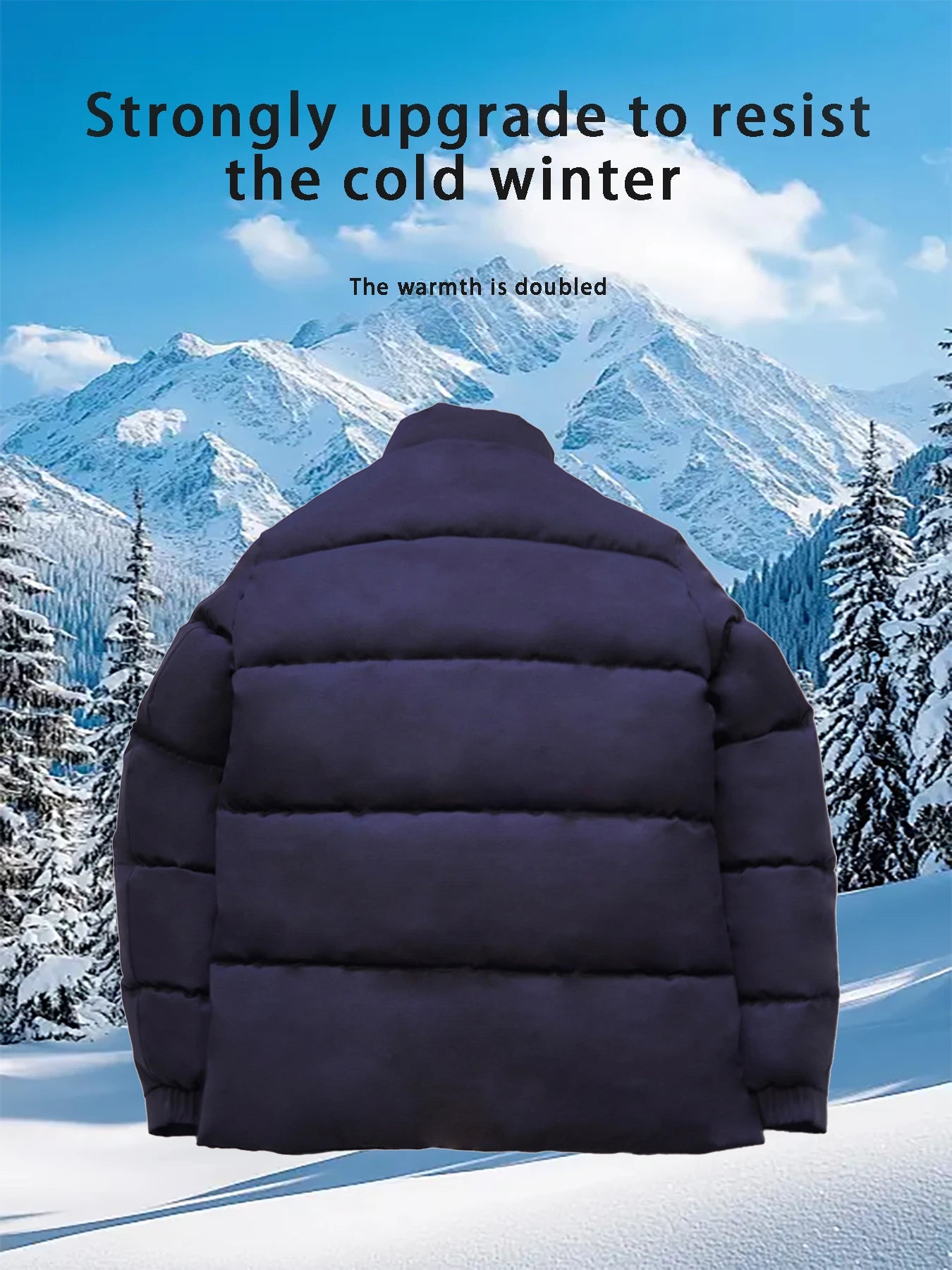 Men's Casual Fashionable down Jacket Warm Outerwear Top Winter Bread Coat Stylish Comfortable Winter Outerwear for Men