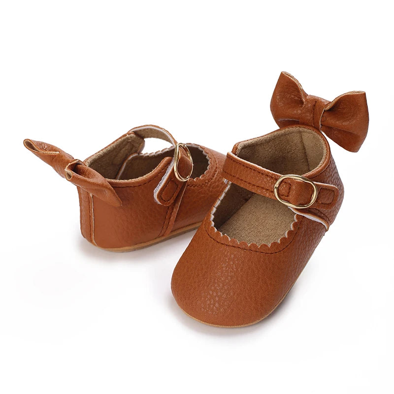 Cute White Lace Baby Girl Princess shoes  Baby Moccasins Moccs Shoes Bow Fringe Rubber Soled Non-slip Footwear Crib Shoes