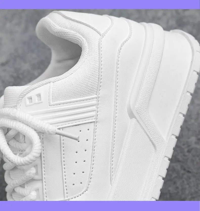 2025 New Fashion Trend Casual Shoes for Men pu Breathable Versatile Sports Shoes Low Top Comfortable Outdoor Board Shoes
