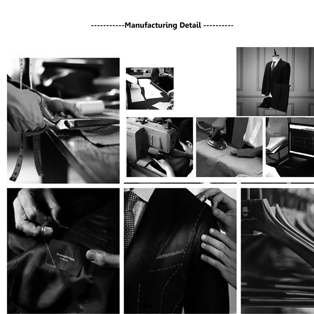 Formal Wedding Suits For Men Gold Beaded Jacket Plus Size Male Fashion Business Party Dress 2 Pieces Double Breasted Coat Pants