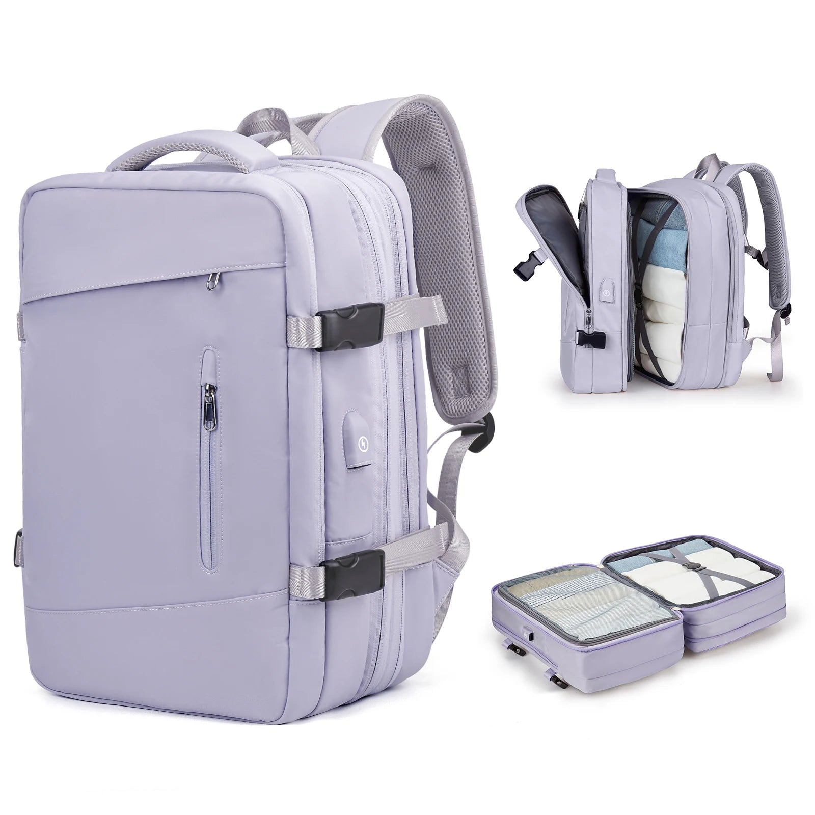 Travel Backpack, Flight Approved Carry On Backpack for Women Men, Expandable Large Luggage Backpack Business Weekender Daypack