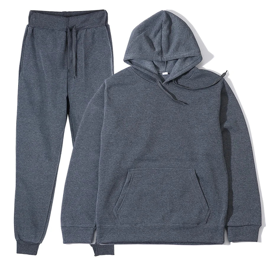 Men's Sports Suits Fashion Tracksuit Women Hoodies + Pants Two Pieces Sets Running Casual Sweatshirts Sweatpants Men's Clothing