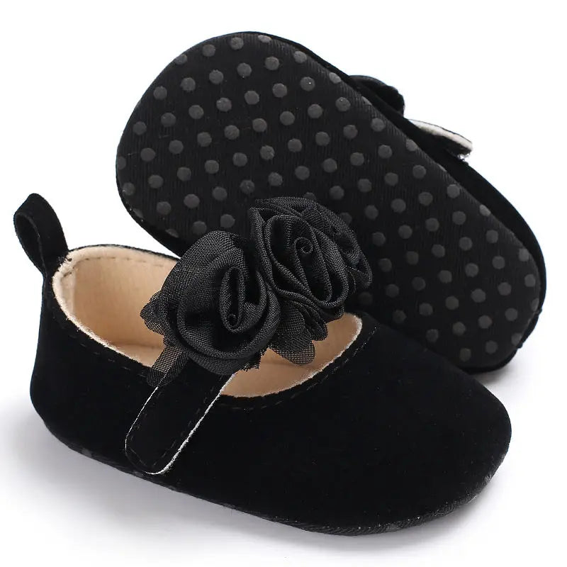 Infant Newborn Soft Sweet Mary Jane Baby Shoes Kids Wedding Party Dress Footwear Children Princess First Walker Baby Girl Shoes