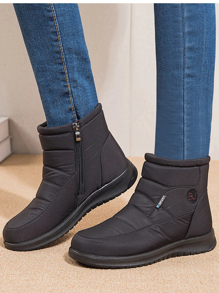 Women's Boots 2024 Ankle Boots For Women Shoes Winter Botines Warm Fur Snow Boots Waterproof Winter Botas Mujer Combat Boot